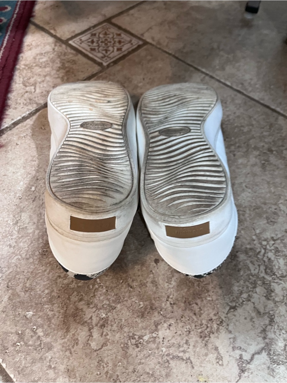 Dr. Scholl's White Leather Women's Low-Top Sneakers - Picture 7 of 9